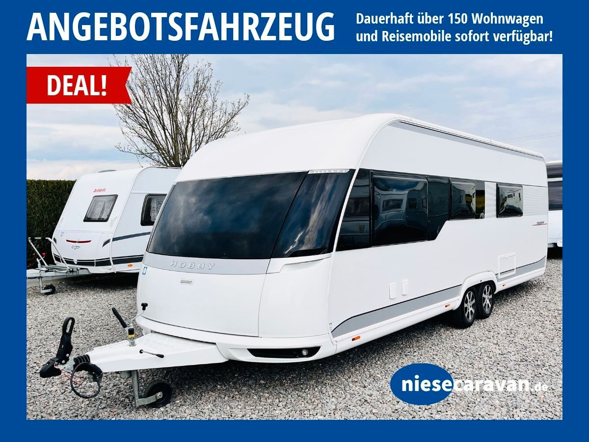 Hobby PREMIUM 660 WFU HECKBAD DUSCHE FRANZ.BETT KLIMA