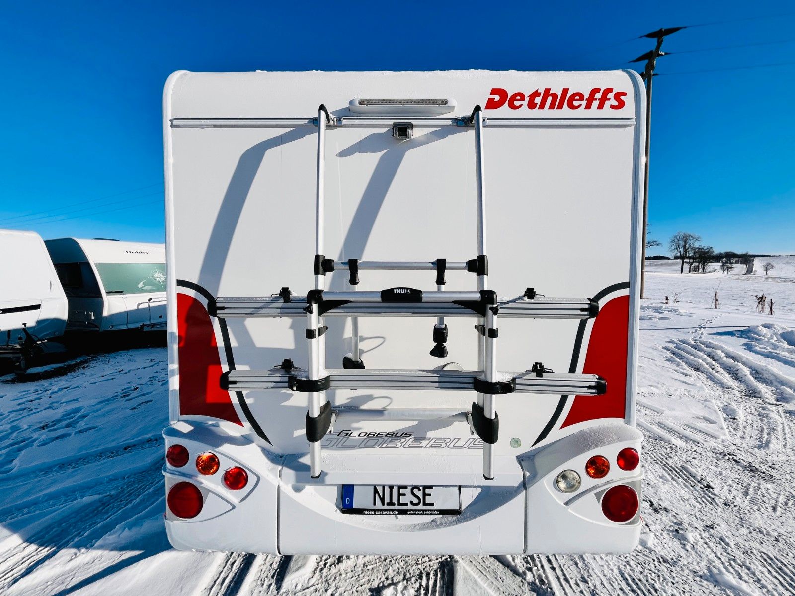 Fahrzeugabbildung Dethleffs GLOBEBUS 005 HUBBETT GROßE SITZGRUPPE SAT SOLAR